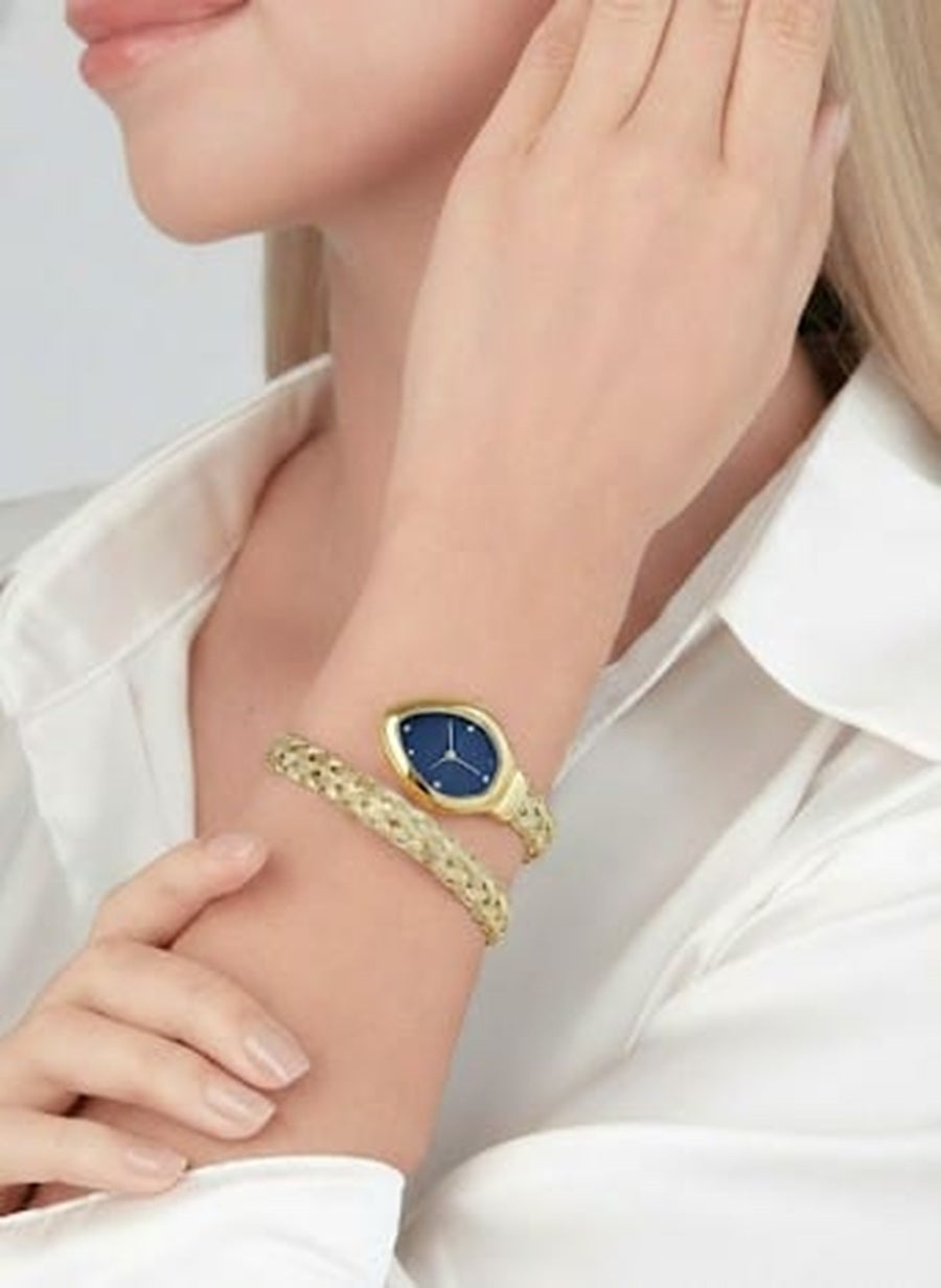 JASUNIQ TEXTURED SNAKE WATCH COIL SNAKE WATCH Analog Watch - For Women