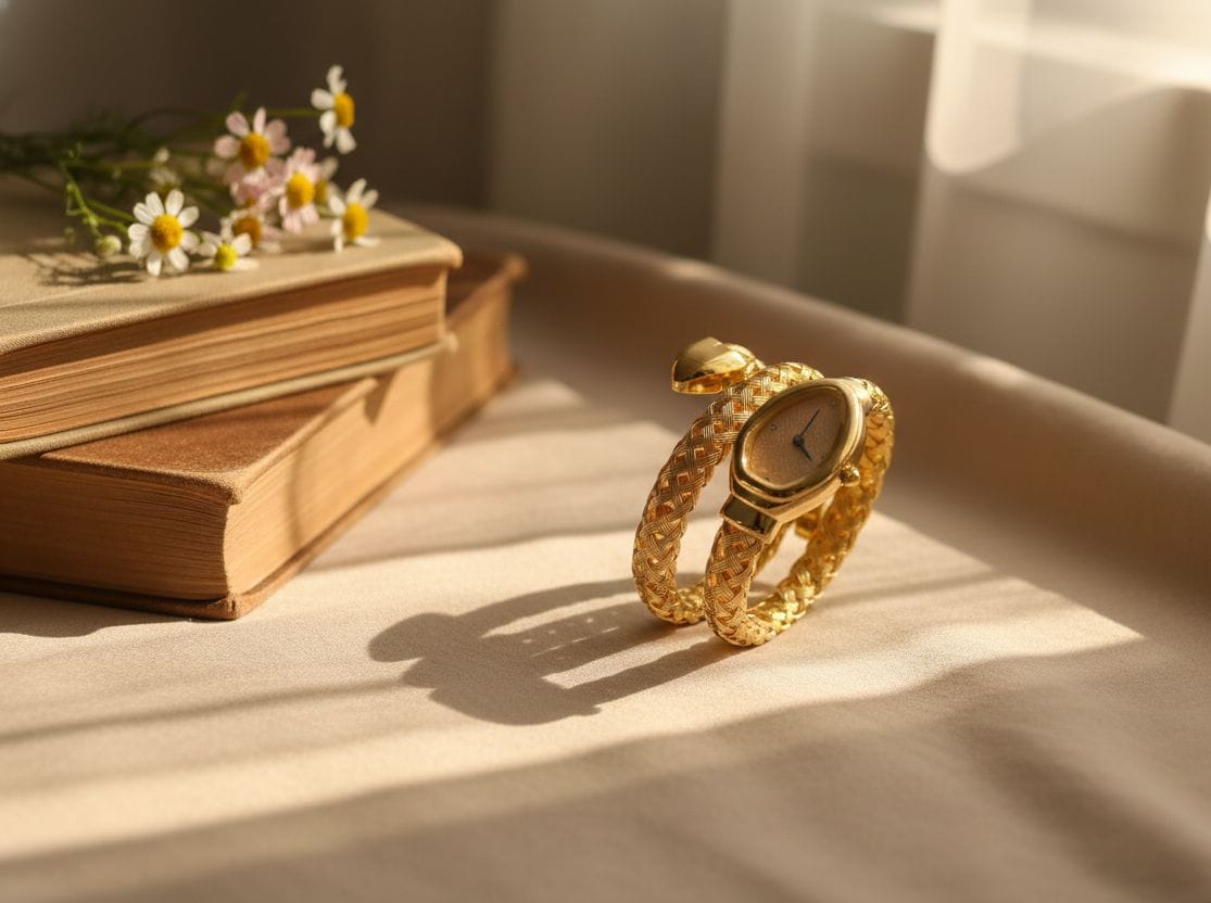 JASUNIQ TEXTURED SNAKE WATCH COIL SNAKE WATCH Analog Watch - For Women