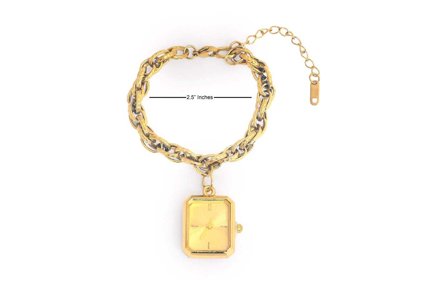 JASUNIQ GOLD PLATED CHAIN WATCH BRACLET WATCH Analog Watch - For Women