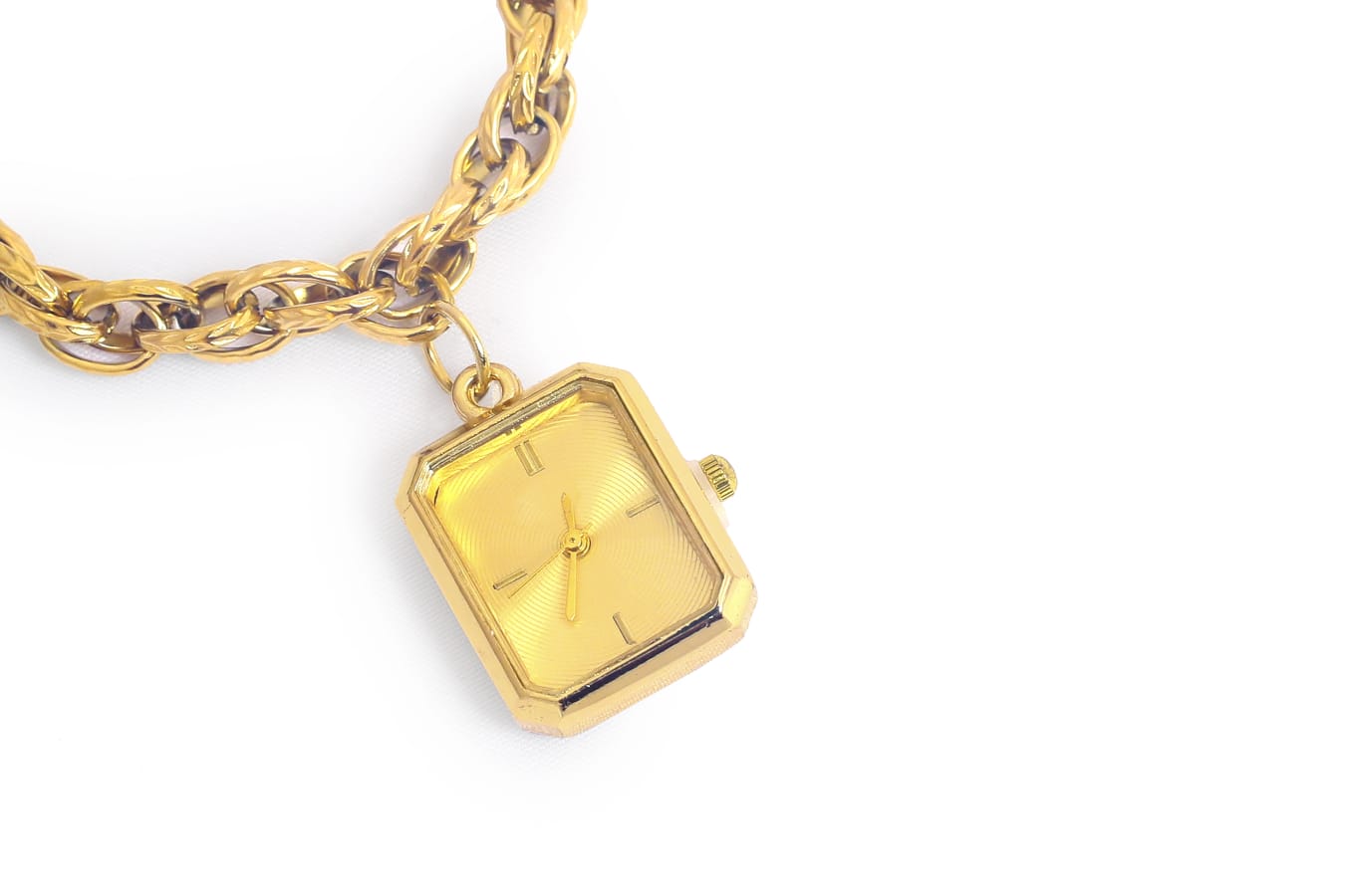 JASUNIQ GOLD PLATED CHAIN WATCH BRACLET WATCH Analog Watch - For Women