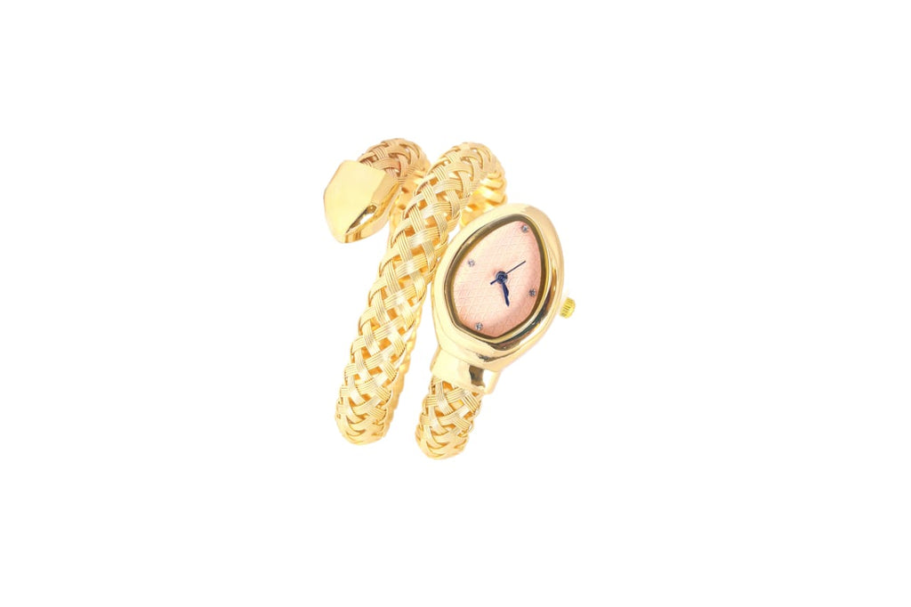 JASUNIQ TEXTURED SNAKE WATCH COIL SNAKE WATCH Analog Watch - For Women