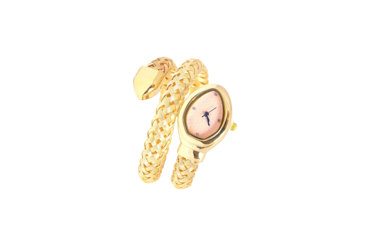 JASUNIQ TEXTURED SNAKE WATCH COIL SNAKE WATCH Analog Watch - For Women
